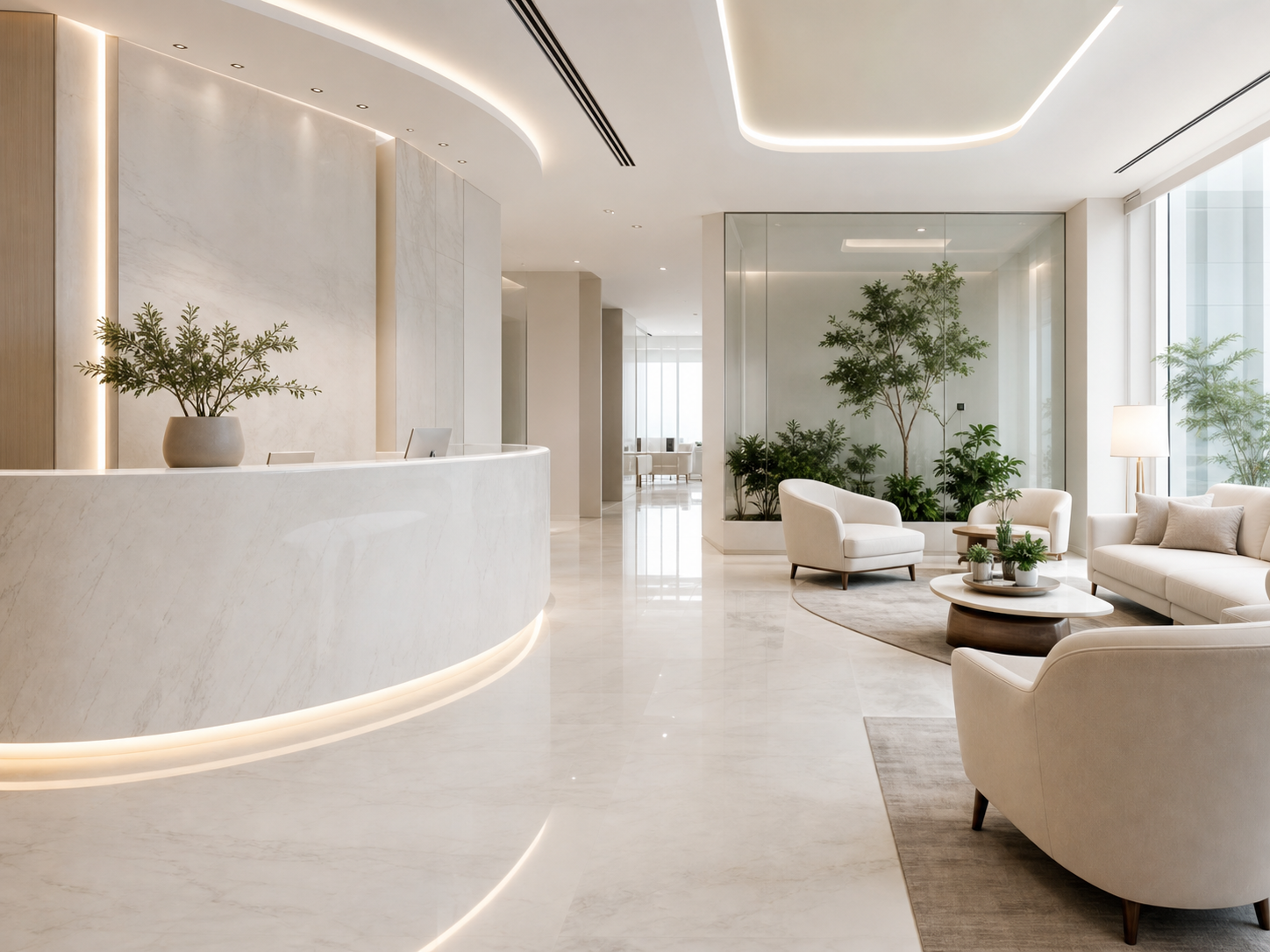 Luxury modern clinic interior